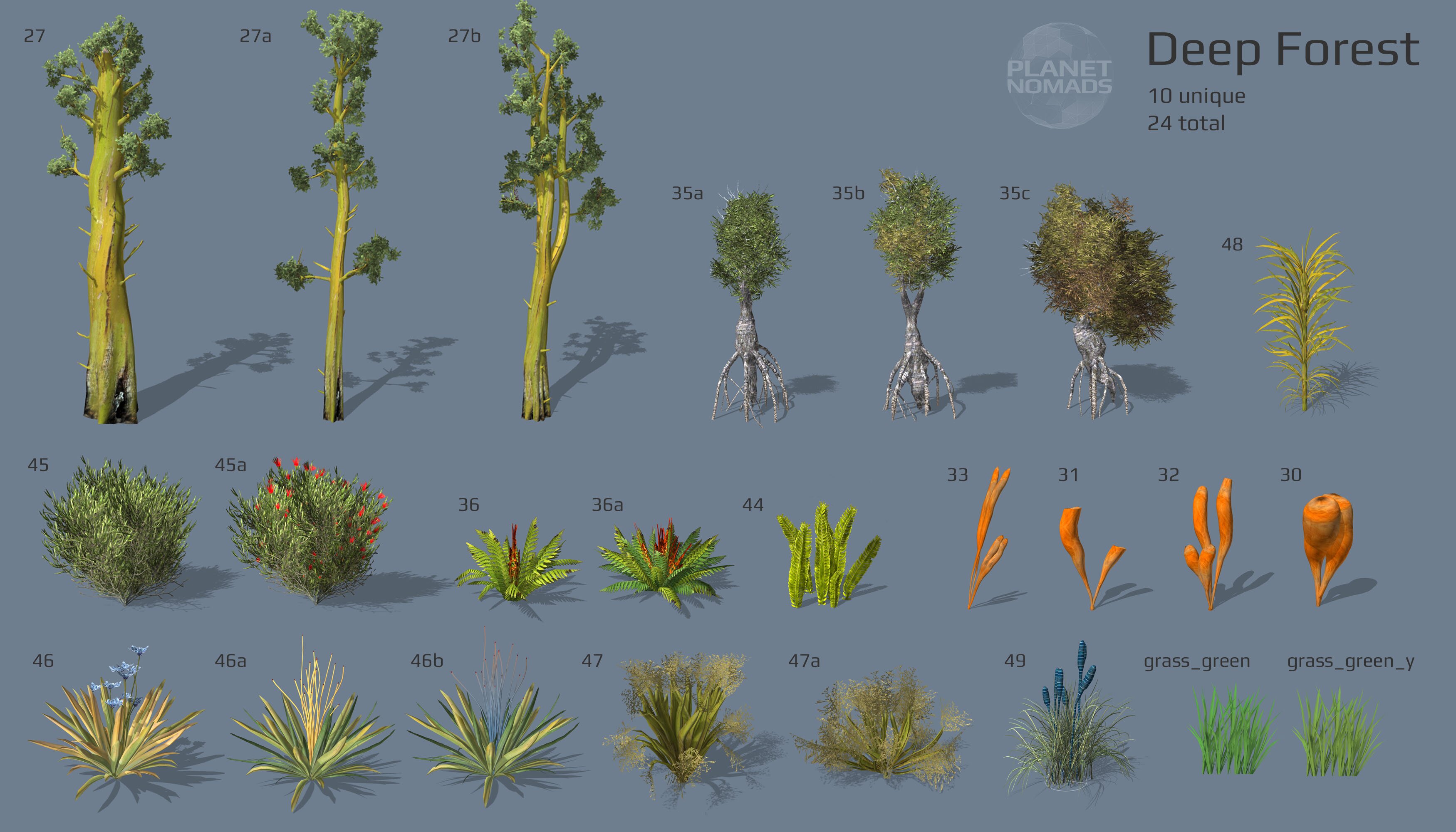 Deep Forest World Objects Deep Forest World Objects